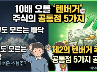 10배 오를 텐버거(Ten-bagger) 주식의 공통점 5가지 (바닥주 발굴 전략)