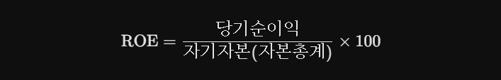 ROE (자기자본이익률)