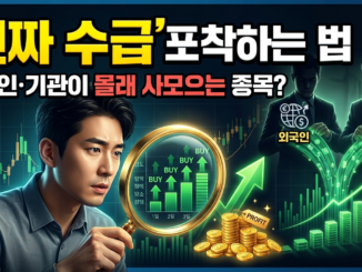 외국인과 기관이 며칠째 몰래 사모으는 종목