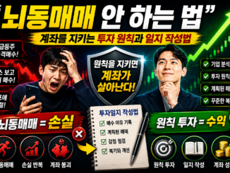 뇌동매매 안 하는 법- 계좌를 지키는 투자 원칙과 투자일지 작성법