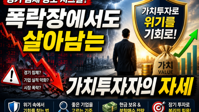 폭락장에서도 살아남는 가치투자자의 자세